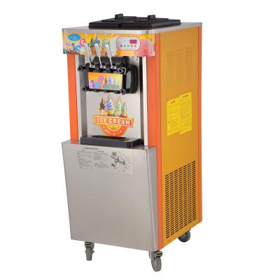 China Snack Factory Color Painting Soft Ice Cream Making Machine for sale