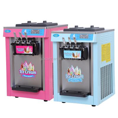 China snack factory soft serve ice cream machine/ice cream making machine/liquid nitrogen ice cream machine for sale