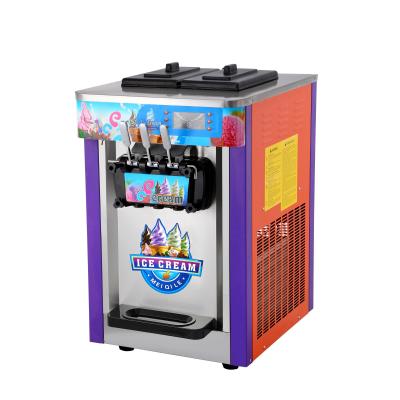 China Industrial hot snack factory sale table top soft serve ice cream machine for sale