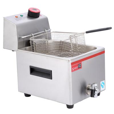 China Chicken/potato/chips 6L stainless steel electric deep fryer new design for sale