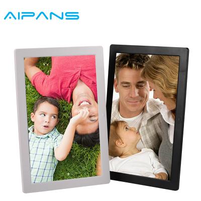 China Clock 15-inch high-definition digital photo frame wall-mounted advertising player electronic album full format 1080p video player for sale