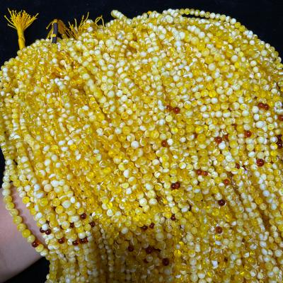 China DIY Jewelry Making Factory Wholesale Amber Beads 6-7+mm Natural Baltic Amber High Quality Gold Amber Tiger Skin and Muslim Prayer Beads for sale