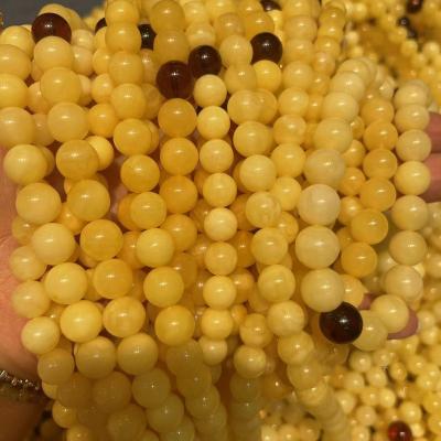 China DIY Jewelry Making 8-9+mm Baltic Gold And Amber Gemstone Beads Natural Stone Muslim Prayer Beads Tasbih for sale