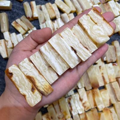 China DIY jewelry making 10-15mm muslim prayer imams stone natural baltic amber tiger skin pattern imams stone high quality for sale