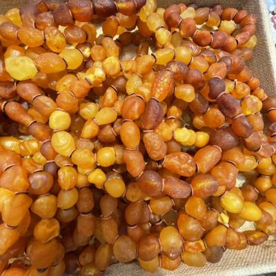 China DIY Jewelry Making 10-14+mm Sea Wave Beads Amber Gemstone Beads Natural Stone Beads for sale