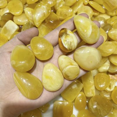 China DIY Jewelry Making 5-*10+mm Water Drop Amber Inserts Natural Stone Beads Baltic Amber Gemstone for sale