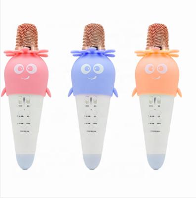 China Sing To Songs New Christmas Gifts Cute Wireless Blue Tooth Kids Microphone K5 Artifact Cartoon Amazon Mobile Phone Ktv Children's Microphone for sale