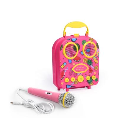 China Musical Child Charging Battery “S Toy Family Karaoke Ktv Kids Toy With Mic Karaoke Musical Instrument Rechargeable Karaoke Speaker Children Kids Machine for sale