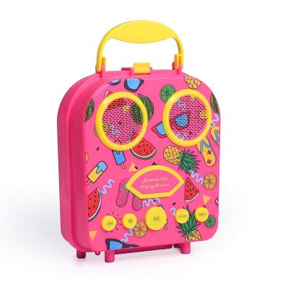 China Cartoon toy aitisin karaoke machine singing toy for kids musical microphone bag for sale