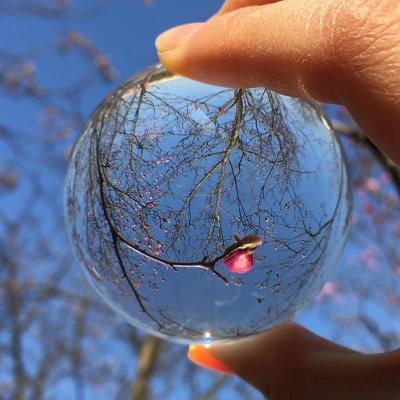 China Europe Hot-selling 60/70/80 mm Crystal Magic Ball Photography Tools Transparent Crystal Ball for sale