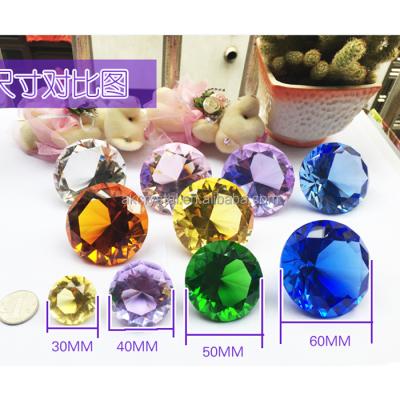 China Europe Best Sales Wedding Favors Multi Color Decorative Diamond Crystal Glass for sale