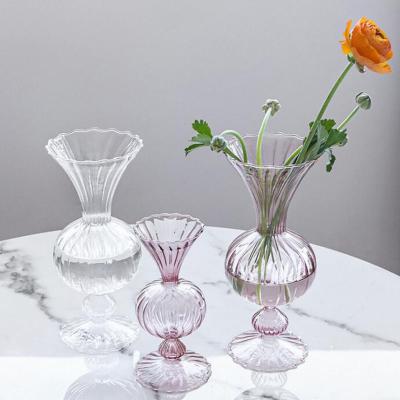 China Transparent Hydroponic Container Crystal Vase Home Decorations Wedding Crystal Vase Modern Hot Sale Flower Pot Plants for sale