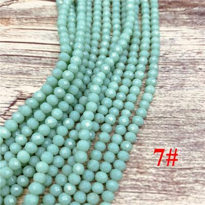 China 2021 Shiny and Bright Faceted Rondelle Glass Bead Loose Fashion Wholesale Fancy Rondel Crystal Beads for sale