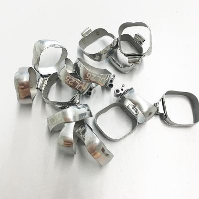 China Benefit PROFESSIONAL DENTAL Orthodontic 1st/2nd Molar Bands Dental Orthodontic Lingual Clips Small Prewelded Molar Bands for sale