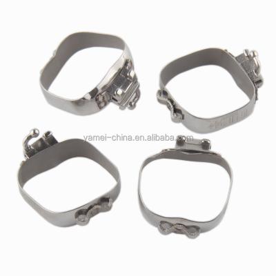 China Comfortable Orthodontic Factory Dental Molar Bands Quality CE 1st Roth/MBT Orthodontic Roth Molar Bands for sale