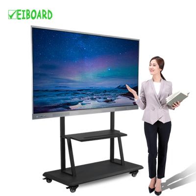 中国 Education.Training. Latest China Board Conference Smart Factory Supply Android9 4K UHD Resolution Interactive Flat Panel 75inch Touch Screen 販売のため