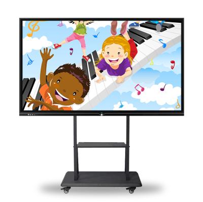 China School Teaching 65 75 85 86 Inch Educational Equipment Smart Touch Board Interactive Display Screen White Screen Panel Te koop