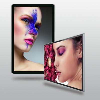 China Indoor wall mounted wifi Android TV LCD signage touch screen monitor USB digital media player FC-N55XW for sale