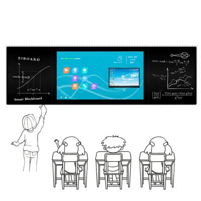 China Easy Install 4m Digital Classroom Chalk Writing 4K Finger Capacitive Touch Screen Nano Smart Blackboard for sale