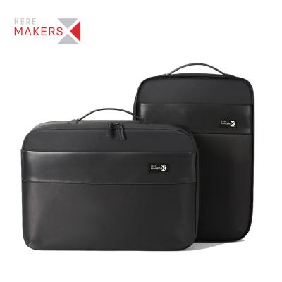 中国 With USB Custom 2 Backpack In 1 Luxury Designer Business Travel PU Laptop Backpack Leather Bag With USB RFID 販売のため