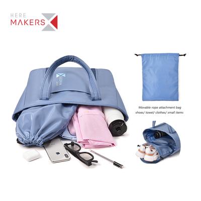 China Wholesale Luxury Waterproof Women Ladies Large Fashion OEM Handbag Handbag Sublimation Nylon Tote Bag With Drawstring Bag à venda