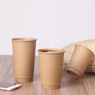 China 12oz Recyclable Custom Feature Eco Double Coffee Material Disposable Drinks Container Logo Printed Style Packing Color for sale