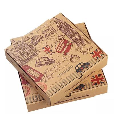 China Recycled Materials 16in Custom Design Pizza Box Reusable Pizza Packing Box Corrugated Paper Pizza Packing Box Design for sale