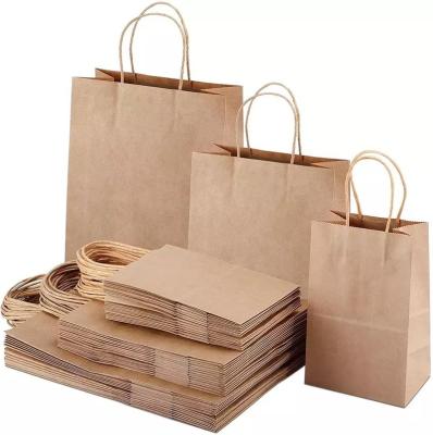 China Recycled Materials China Manufacturer Eco Friendly Recyclable Custom Color Printed Brown Restaurant Fast Food Packaging Paper Takeout Bag for sale