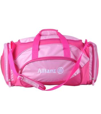 China Waterproof Lady Shopper Pink Sport Clothing Shoulder Bag With Shoe Compartment for sale