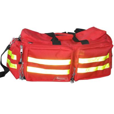 China Kit Bags Reflective Striping Emergency Rescue Trauma Survival First Aid Rescue Bag Reflective Stripping Empty First Aid Bag for sale