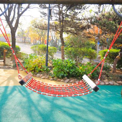 China Playground Equipment 2m Length Polyester Rope Swing Hammock For Kids Playground for sale