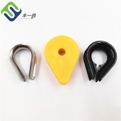 China To Loop Playground Rope Tie 16mm Playground Rope Stainless Steel Inner Plastic Thimble for sale