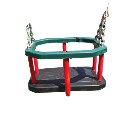 China PVC 43x29x23cm Rubber Cradle Baby Swing Seat With Galvanized Steel Chains for sale