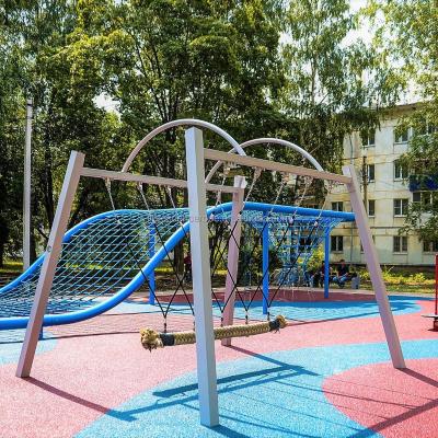 China Durable Public Playground Amusement Park Children Swing Rope Bridge With High Quality Service for sale