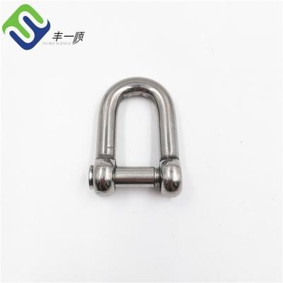 China D-Ring Net Shackle Climbing Playground Rope Accessories Stainless Steel D Ring Shackle for sale