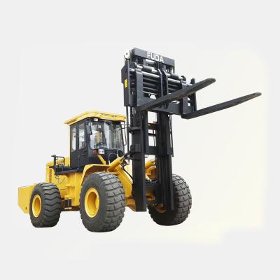 China FUDA factory 5t 10t 15t 20t 30t 40t 50t 4x4 diesel 4wd off road all rough terrain forklift 20 ton four wheel drive forklift for sale