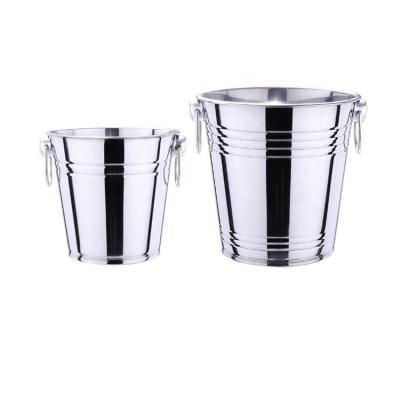 China Sustainable Wholesale Custom Insulated Stainless Steel Ice Bucket Beer Wine Champagne Bucket for sale