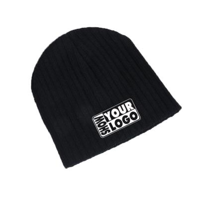 China COMMON Free Shipping Embroidery Your Logo Or Print Your Design Beanie Hats , Winter Knit Skull Beanie Hat Ribbed Hat for sale