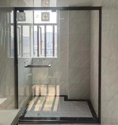 China Waterproof Back to Back Shower Enclosure Room with Folding Doors and Roller Sliding for sale