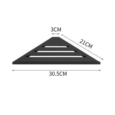 중국 벽에 장착 화장실 저장 랙을 위해 빗질 끝 삼각형 샤워 셸프 캐디 판매용