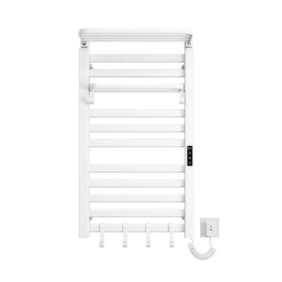 China Water and Electric Heated Dual Towel Rail Rack for Wall Mounted Bathroom Installation for sale