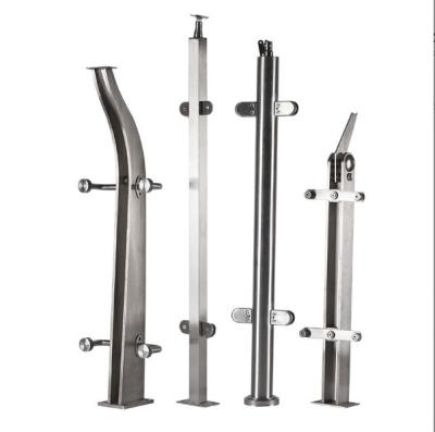 China Stainless Steel 304/316 Stair Balustrade Brackets for Terrace Deck Railing Design for sale