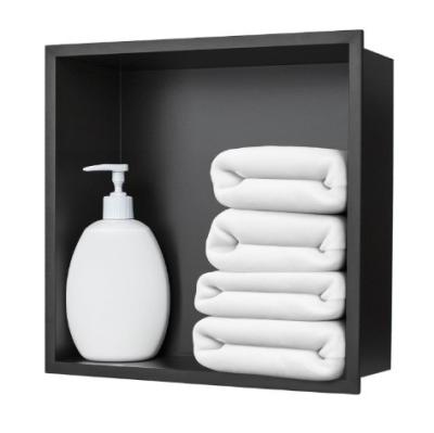 China Upgrade Your Bathroom Storage with a Modern Stainless Steel Niche Shelf and LED Light for sale