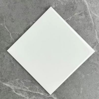 China Ceramic Tiles for Bathroom and Living Room 150 X 150mm Pure White Subway Wall Tile for sale