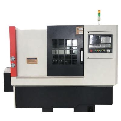 China Building Material Shops CNC Slope Bed Lathe Machine CNC Turn Metal Turning Linear Guide 8 Station Turret TCK6350 Slope Bed Metal Processing CNC Lathe by computer for sale