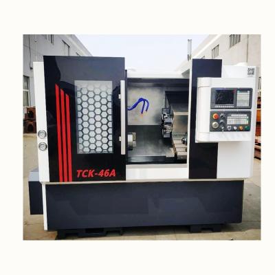 China TCK46A Hotels Slope Bed With Tailstock CNC Lathe Machine for sale