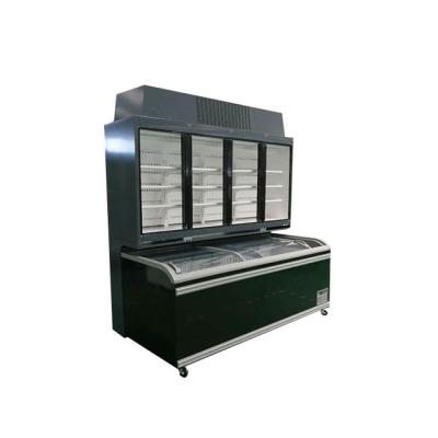 China Double-temperature Bargain Price Refrigeration Equipment Display Supermarket Cabinet Refrigerators Freezers for sale