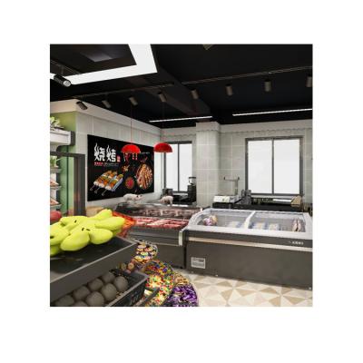 China Custom Designed Interior Decoration Of Large Supermarket / Convenience Store Design Customized for sale