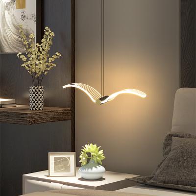 China Creative Hanging Small Wall Chandelier Bedside Bedroom LED Lamp Seagull Pendant Light Modern Restaurant Light Luxury Net Red Bar for sale