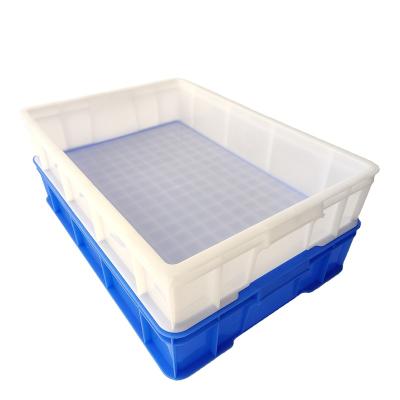 China Wholesale food grade - stackable - easy to clean easy to clean food grade pe plastic fruit turnover box/crates trade for sale